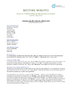 Front page of the board meeting minutes for June 18, 2026.