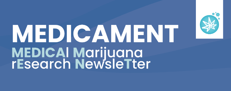 Banner that reads MEDICAMENT: MEDICAl Marijuana rEsearch NewsleTter Newsletter