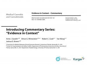 Screenshot of the Introducing Commentary Series: "Evidence in Context" journal article