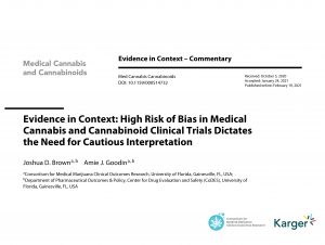 Screenshot of the Evidence in Context journal article